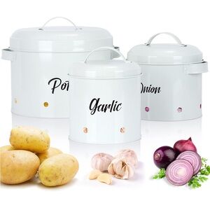 Farmhouse Kitchen Storage Canister Set of 3